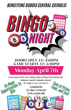 April 7 - Bingo